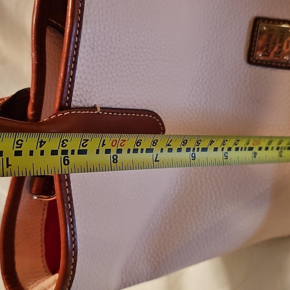 Dooney & Bourke Brielle Blush Pink Pebble Leather Satchel With Wallet - Picture 13 of 15